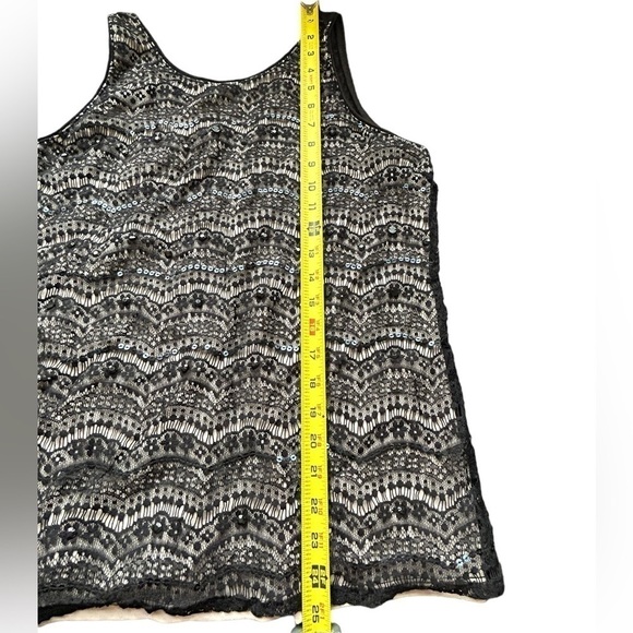 Maurice’s Black Lace Beaded Tank • Used • Size: 0​ - Picture 5 of 6